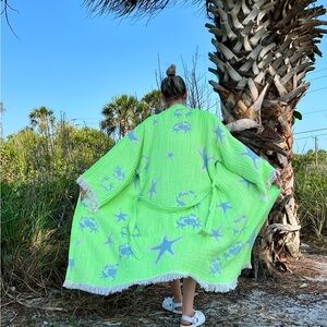 Turkish Towel Kimono Kaftan Bathrobe XS - XL